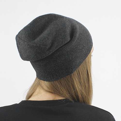 Шапка "Бини" темно-серый