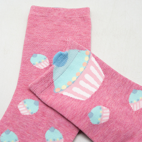 Носки "Капкейки" (розовые)