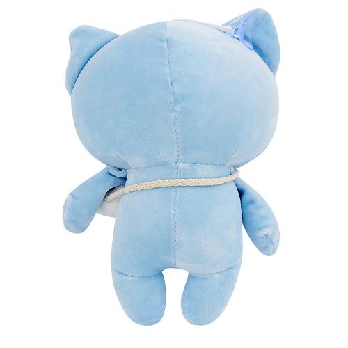 Игрушка-подушка "Котя в кигуруми" (голубой) 24см