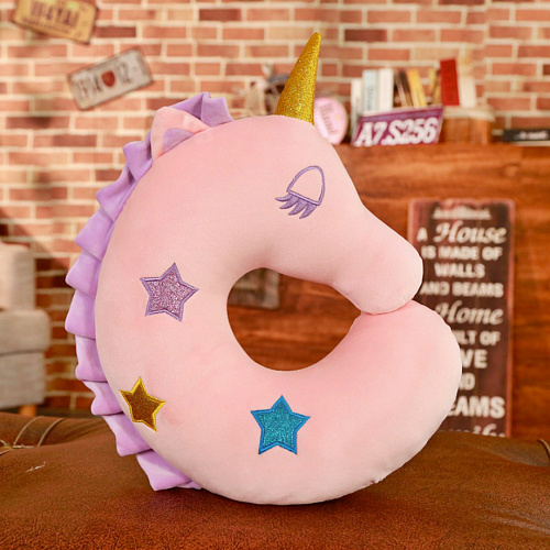 Подушка для путешествий "Единорог" (розовый)