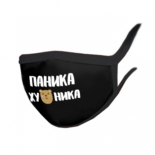 Маска многоразовая двухслойная, "Паника"