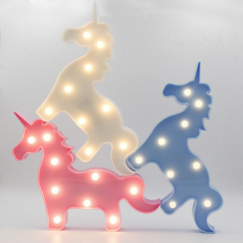 Ночник "Единорог" (розовый)