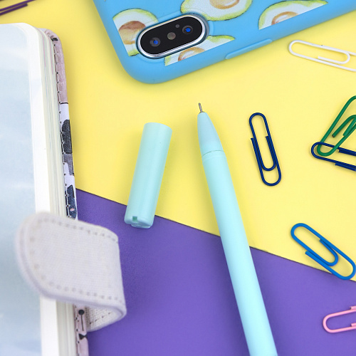 Ручка "Unicorn emoji" (голубая)