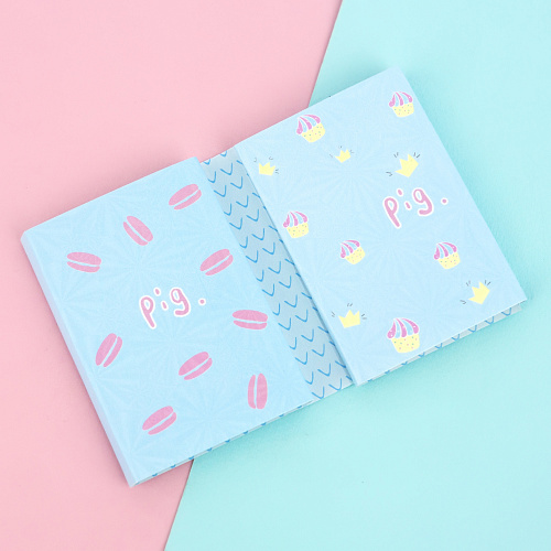 Набор стикеров "Cutie pig small" (голубой)