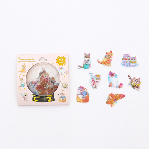Набор наклеек "Magic ball Cats"