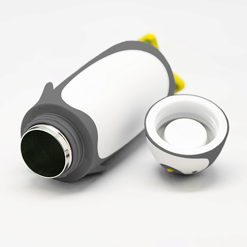 Тамблер-термос "Пингвин" (серый)