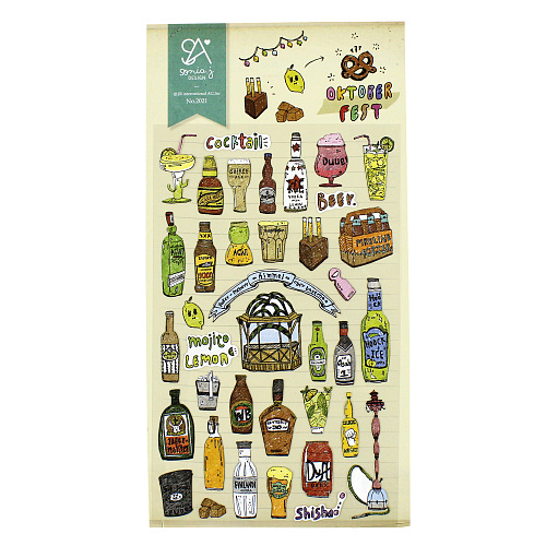 Стикеры "Коктейли"