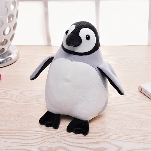 Подушка для путешествий-трансформер "Серый пингвин"