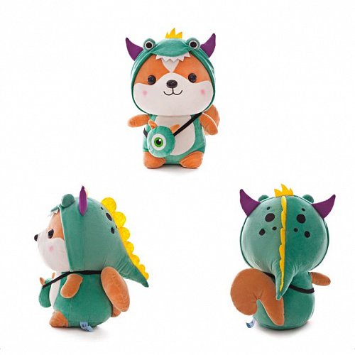 Игрушка-подушка "Корги в кигуруми" (дракон), 25 см