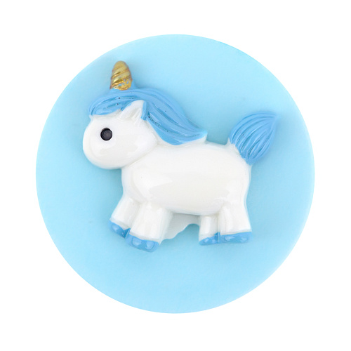 Держатель для телефона/попсокет "Единорожка" (синий)