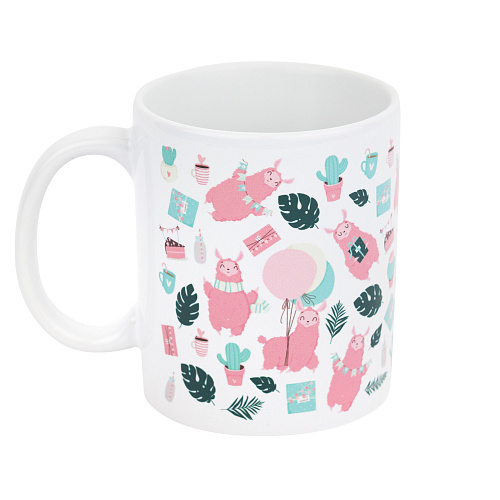 Кружка "Ламы и кактусы"