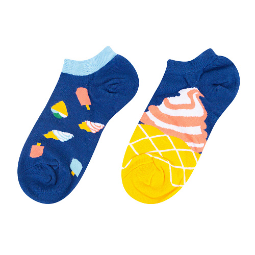 Носки короткие "Рожки мороженого"