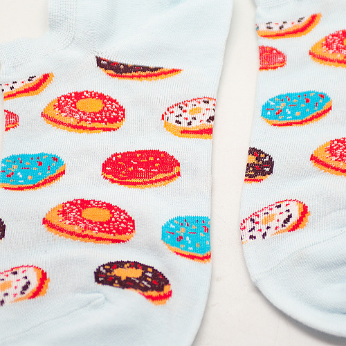 Носки "Пончики" (белые)