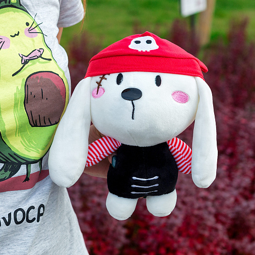 Игрушка-подушка "Зая пират" 25см