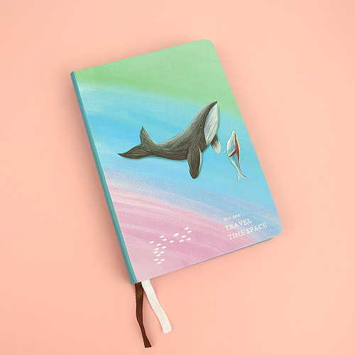 Блокнот "Whale" (розово-голубой)