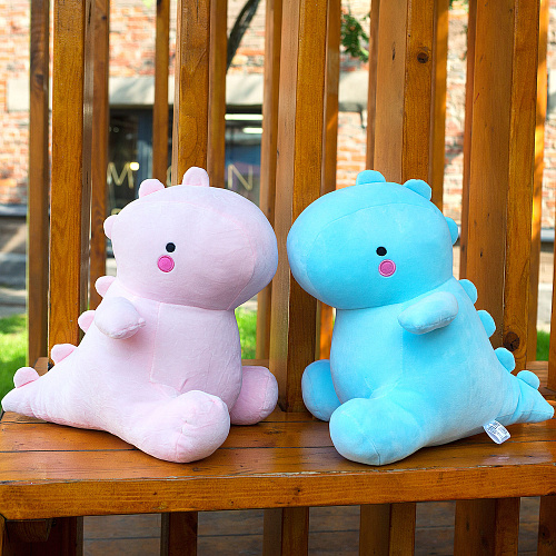 Игрушка-подушка "Динозавр" (голубой большой)