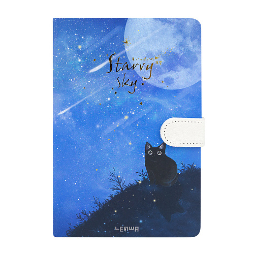 Блокнот "Starry sky" (черный кот)
