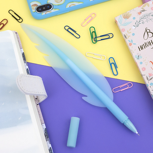 Ручка "Feather" (голубая)