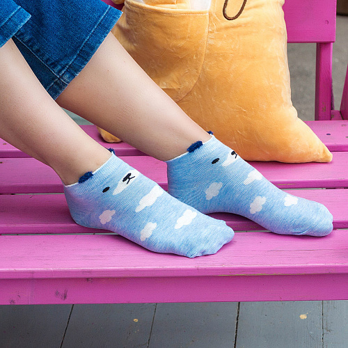 Носки "Зверушки" (голубые)