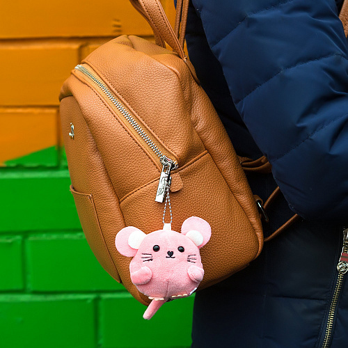 Брелок "Мышонок" (розовый)