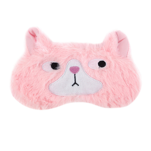 Маска для сна "Curious cat" (розовый)