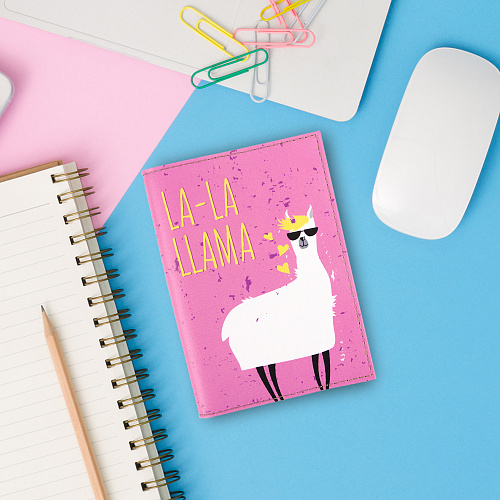 Обложка для паспорта "LAMA" (кожа)