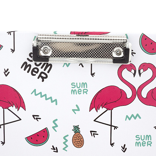 Папка-планшет "Фламинго" (белый)