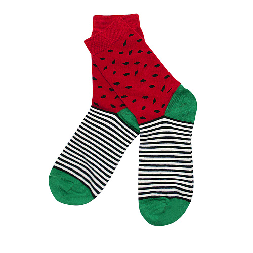 Носки "Арбузы" (красные)