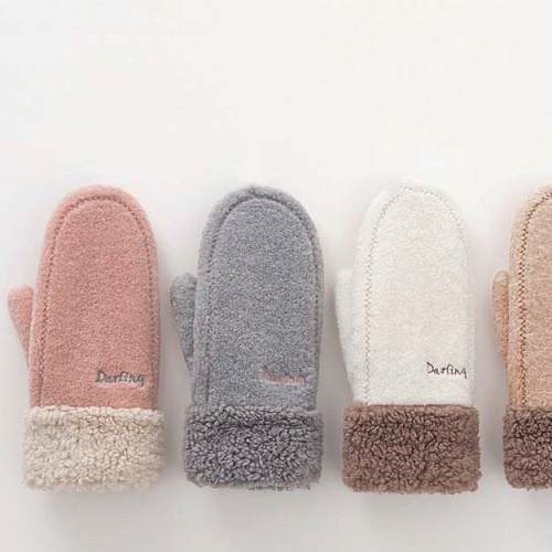 Варежки утепленные "Darling", серые