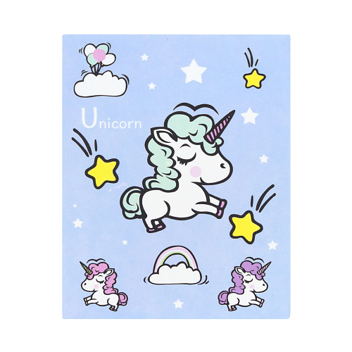 Набор стикеров "Единорожка" (голубой)