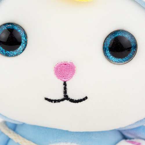 Игрушка-подушка "Котя в кигуруми" (голубой) 24см