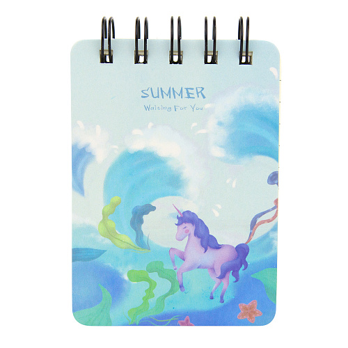Мини-блокнот "Summer Unicorn" (волна)