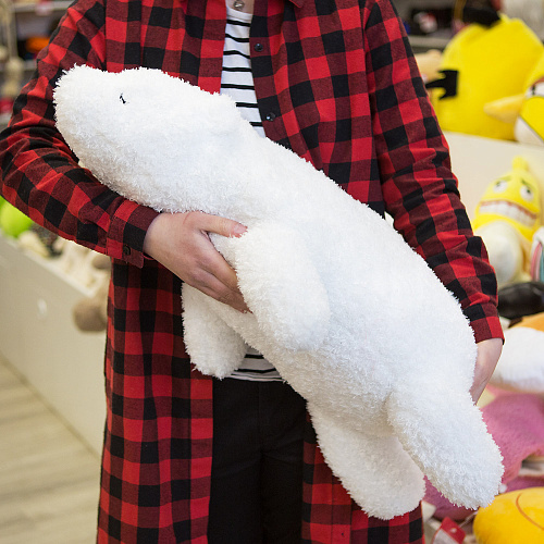 Игрушка-подушка "Белый мишка"