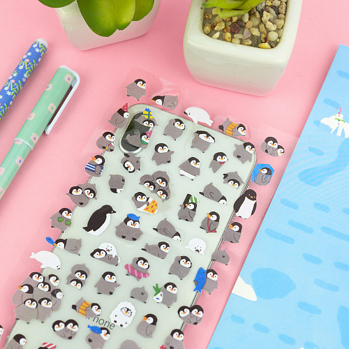 Наклейки "Пингвины"