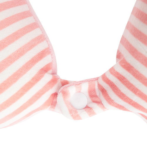 Подушка для путешествий "Полосочки", Memory Foam  (розовая пудра)