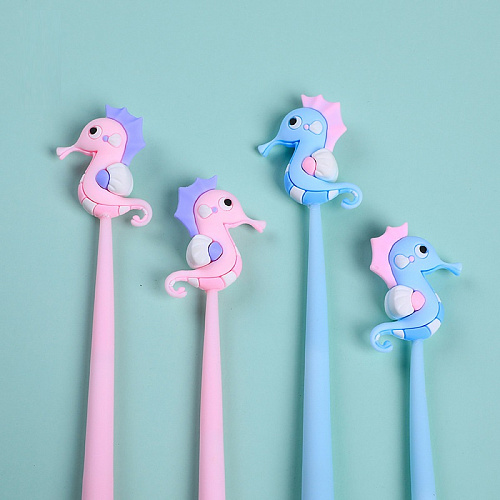 Ручка "Морской конек" голубой с розовым