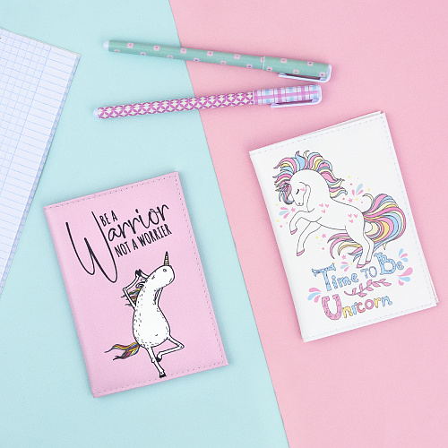 Обложка для паспорта "Unicorn" (иск.кожа)