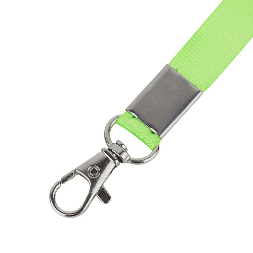 Лента для бейджей с карабином (салатовый)