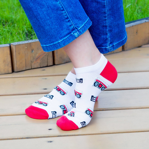 Носки короткие "Кассетник", разм. 40-45