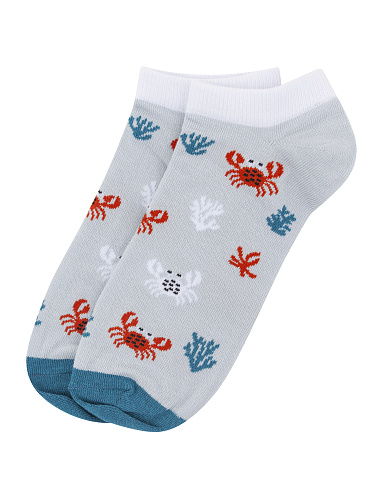 Носки короткие "Крабы", разм.40-45