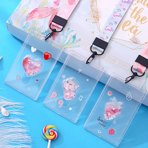 Бейдж на ленте с карабином (свинка)