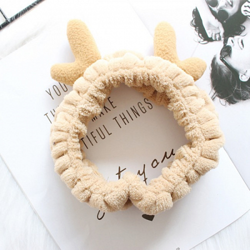 Повязка на голову "Бемби" (бежевый)