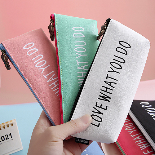 Пенал-косметичка "Love what you do" розовый