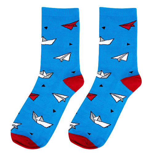 Носки "Бумажные самолетики", разм.40-45