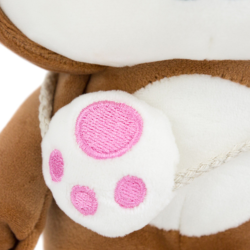 Игрушка-подушка "Котя в кигуруми" (коричневый) 24см