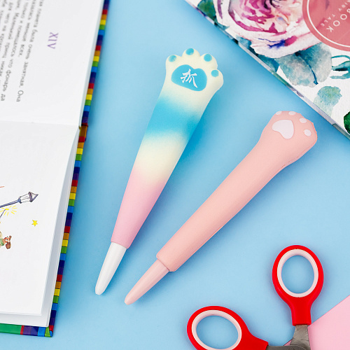 Ручка "Лапа" (розово-голубая)