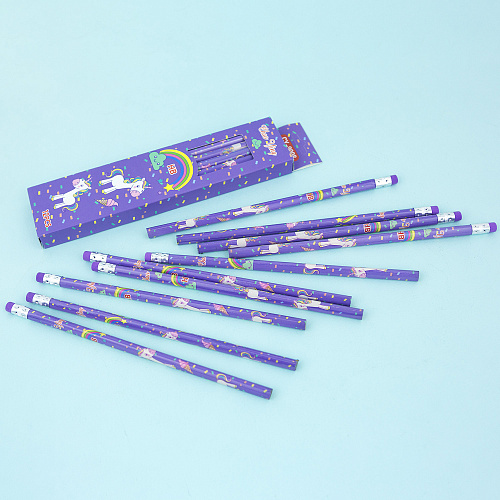 Набор карандашей "Единорожки" (сиреневый)