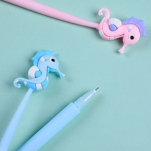 Ручка "Морской конек" голубой