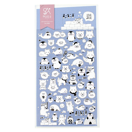 Стикеры "Зверята" (белые)