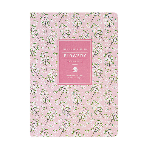 Блокнот "Flowery cherry" (розовый)